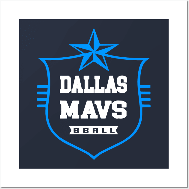 Mavs Label Wall Art by Throwzack